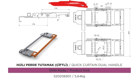 HIZLI PERDE TUTAMAGI CIFTLI